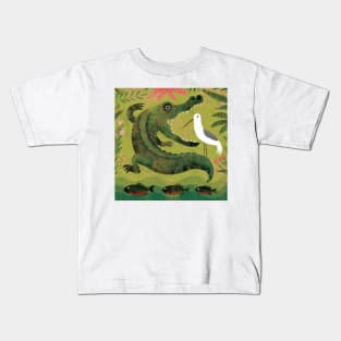 Alligator, Bird and Fish Kids T-Shirt